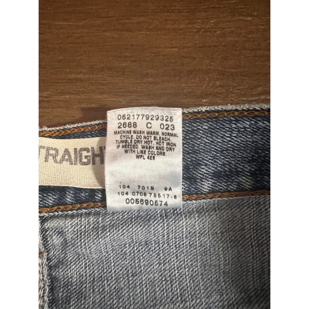 Vintage Levis 569 Loose Straight Leg Jeans Mens 32x32 (32x30) Lt Wash Blue Denim - Picture 7 of 9